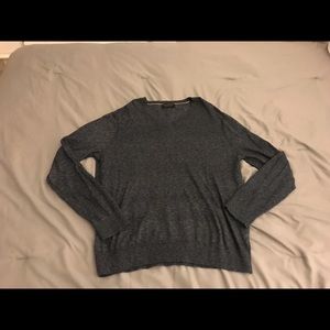 Banana Republic Heather Cotton Yarn V-Neck Sweater